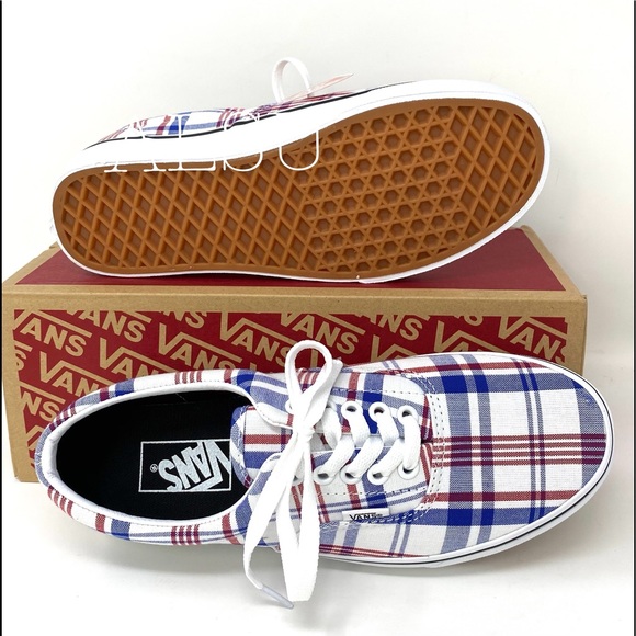 VANS ERA Plaid White Canvas Casual Skate Women’s Sneakers Size 6 VN0A4BV4VXW - Picture 5 of 15